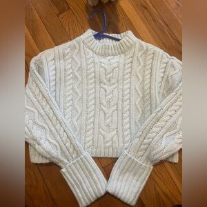 Baby Blue Cropped Sweater